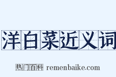 洋白菜近义词是什么意思的图片